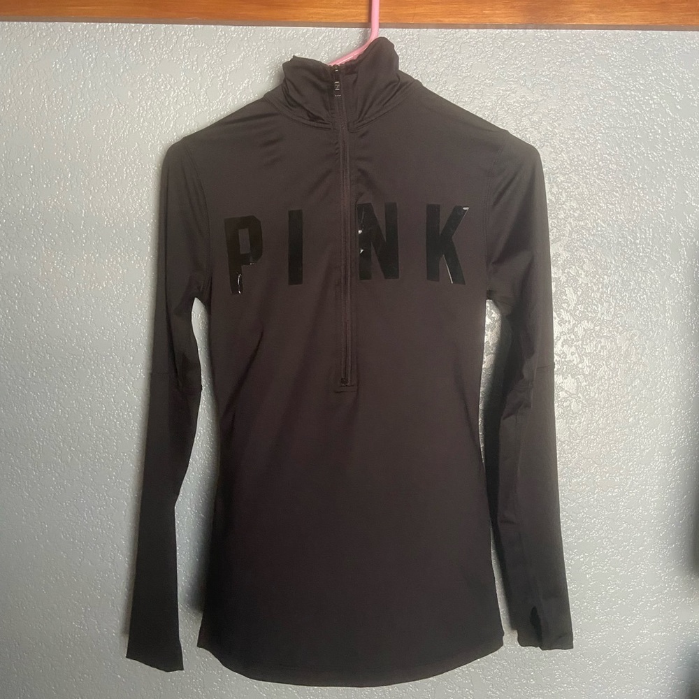 PINK Quarter Zip Long Sleeve